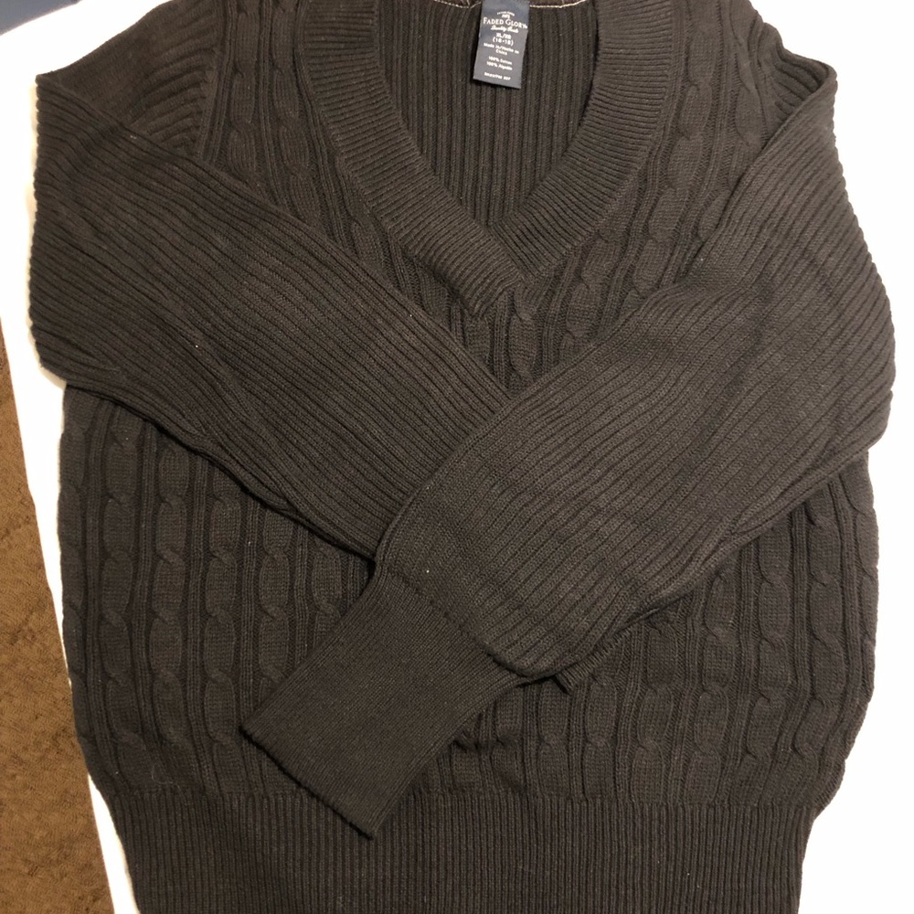 Black V Neck Sweater